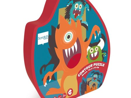 Contour Puzzle - Monsters 40 pcs Hot on Sale