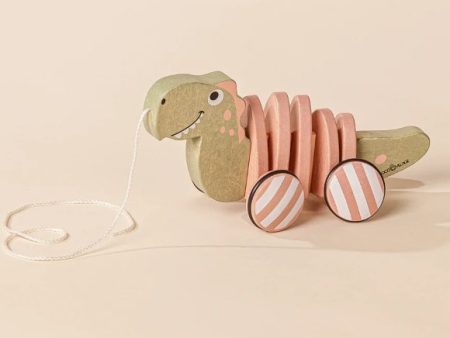 T-Rex Wooden Pull Toy Cheap