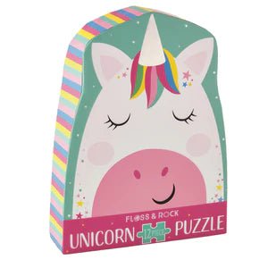 Jigsaw Puzzle - 12 pc Rainbow Unicorn Fashion