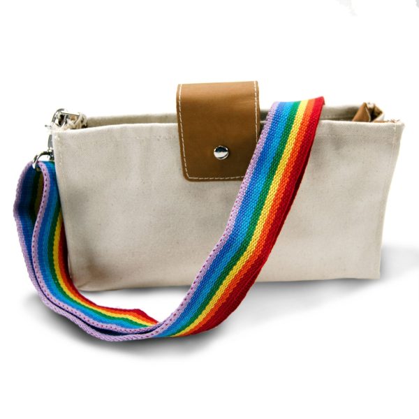 ShoreBags Carmel Crossbody Bag with Rainbow Strap For Discount