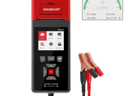 KINGBOLEN BM800 Car Digital Load Battery Tester with Printer Function Online Hot Sale