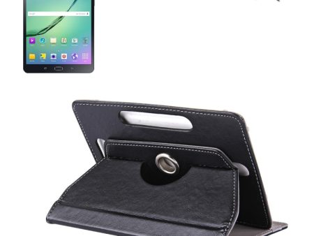 8 inch Tablets Leather Case Crazy Horse Texture 360 Degrees Rotation Protective Case Shell with Holder for Galaxy Tab S2 8.0 T715   T710, Cube U16GT, ONDA Vi30W, Teclast P86(Black) Online Sale