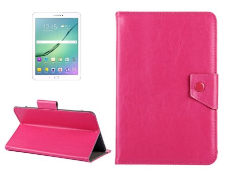 10 inch Tablets Leather Case Crazy Horse Texture Protective Case Shell with Holder for Asus ZenPad 10 Z300C, Huawei MediaPad M2 10.0-A01W, Cube IWORK10(Magenta) For Cheap