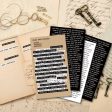 1 Sets Handbook DIY Vintage Text Sticker Material Pack(Tag) Online