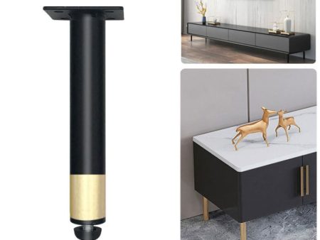 Metal Furniture Support Legs with Adjustment Pad, Height: 14.5cm(Black Gold) Sale