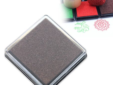 5 PCS Creative Color Ink Pad Small Ink Pad, Size:4x4cm(Coffee) Fashion