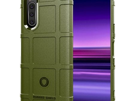 For Sony Xperia 5  Full Coverage Shockproof TPU Case(Army Green) Sale