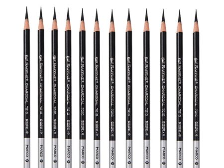 1 Box Marco Pencil Sketch Brush Art Painting Tool, Style: 7010 Black Medium Carbon Fashion