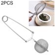 2 PCS Stainless Steel Sphere Mesh Tea Strainer Coffee Herb Spice Filter Tea Infuser For Cheap