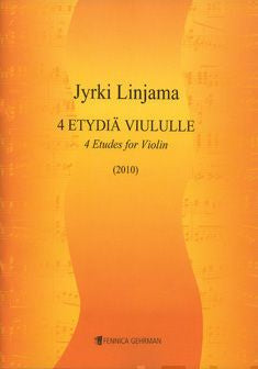 4 Etudes for violin   4 etydiä viululle For Sale