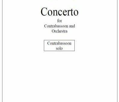 Contrabassoon Concerto - Solo part Cheap